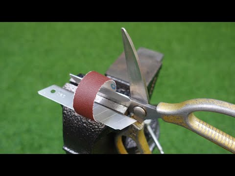 Special way to sharpen pruning shears as sharp as a razor in 3 minutes