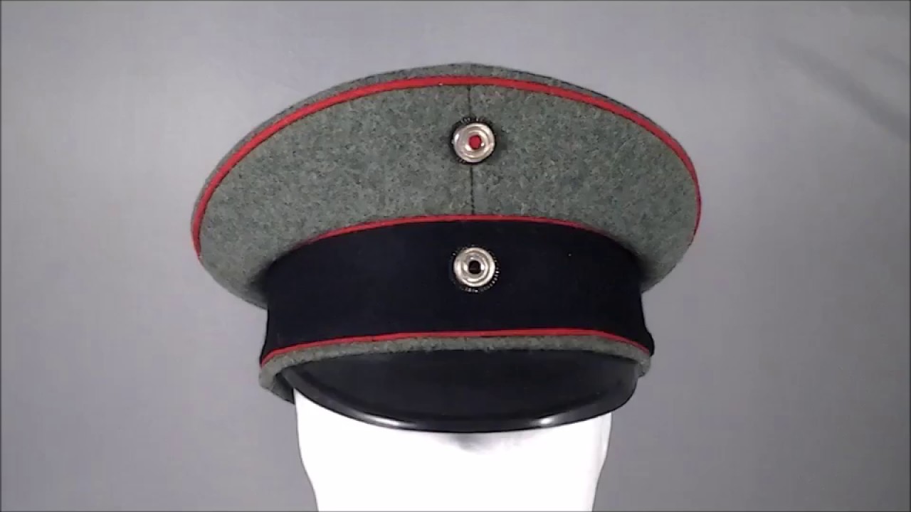 Gorra de oficial de artillería I Guerra Mundial