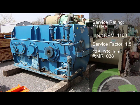 Green Industrial Quick Take - Rebuilt POWERTECH FOOTE JONES 2803 HLD GEARBOX 183:1 110 HP For Sale