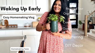 Waking up Early , Summer Gardening , New Plants , Tiny Homemaking Habits | Cozy Homemaking vlog