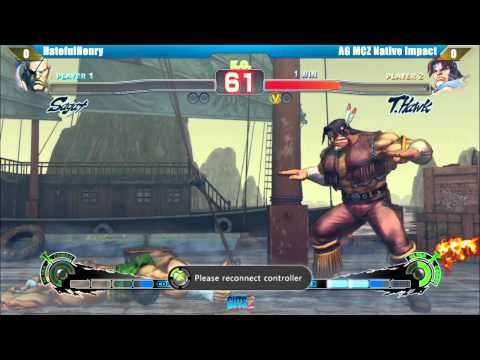 SSF4 AE2012 HatefulHenry vs AG MCZ Native Impact GUTS2 Tournament
