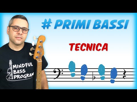 Bass Lessons - 15 - Technique Exercises - Coordination - Hammer On and Pull Off - First Bass