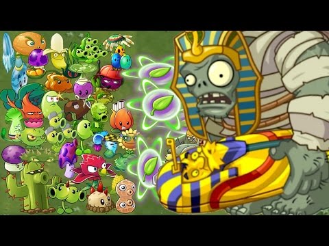 All Plants Max Level Power Up Vs Mummified Gargantuar in Plants vs Zombies 2:Gameplay 2017