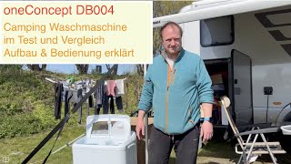 oneConcept DB004 Camping-Waschmaschine mit Schleuderfunktion im Test