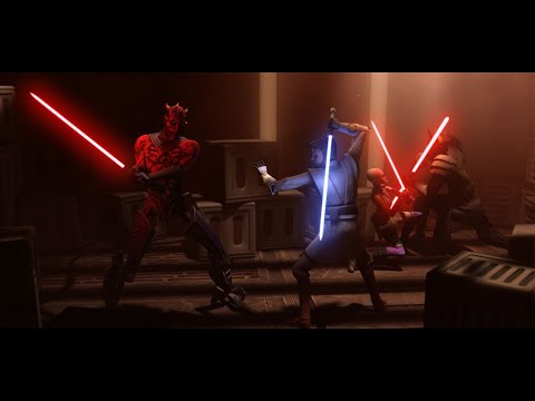 Darth Maul & Savage Opress Vs. Obi-Wan Kenobi & Asajj Ventress [1080p]