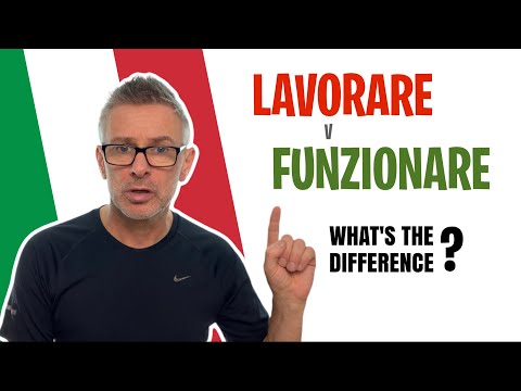 Learn Italian. LAVORARE v FUNZIONARE both mean TO WORK so what’s the difference? Easy Italian lesson