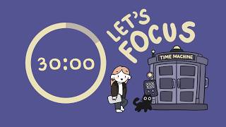 Pomodoro Timer 3hrs | really fun! ✨📖 | Lofi + white noise