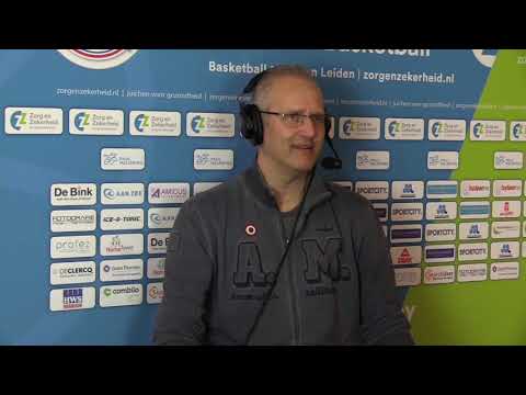 20191214 ZZ Leiden - Heroes Den Bosch, gesprek met de coaches