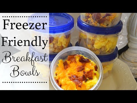 Freezer Friendly Breakfast Bowls I Freezer Cooking I Freezer Breakfast I Make ahead Meals