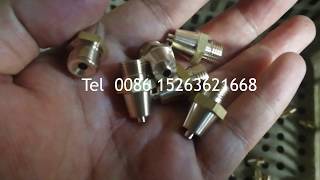 brass valve core making and sell ， Brass nozzle made in China