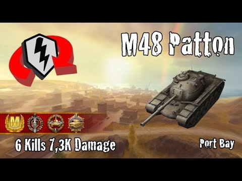 M48 Patton  |  6 Kills 7,3K Damage  |  WoT Blitz Replays