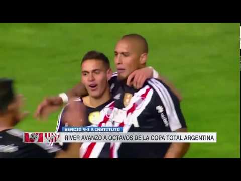 River Plate  vs  Instituto de Córdoba (4 -1) RESUMEN Y GOLES -COPA ARGENTINA