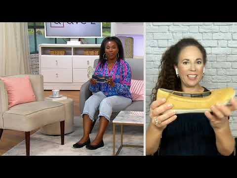 Earth Origins Leather Whipstitch Flats - Fable on QVC