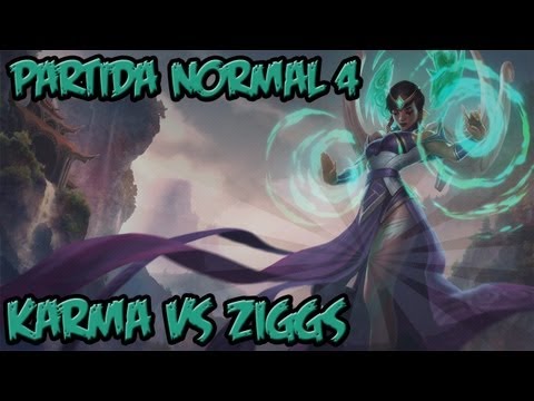 League of Legends S3: Karma Mid vs Ziggs. Partida Normal 5 [HD en Español]