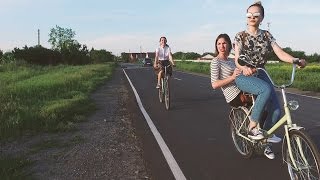 город Азов на велосипеде / GIRLS ON BICYCLE