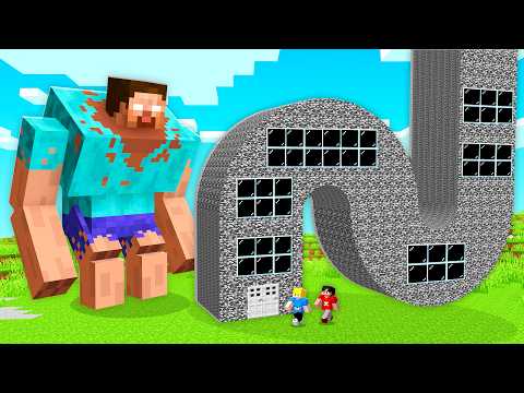 CRIAMOS uma CASA ENGRAÇADA para se PROTEGER no Minecraft!