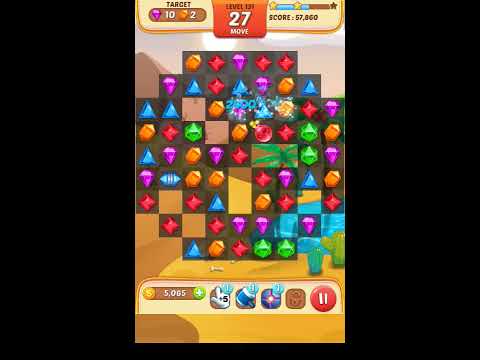 Jewel Match King Level 131 - Walkthrough ( No Booster )