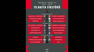 🏟 Süper Lig Haftanın Maç Programı