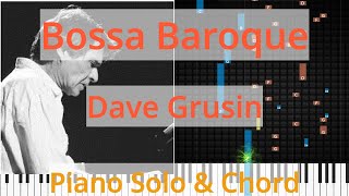 🎹Solo &amp; Chord, Bossa Baroque, Dave Grusin, Synthesia Piano