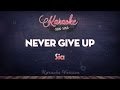Sia - Never Give Up (Karaoke Version)