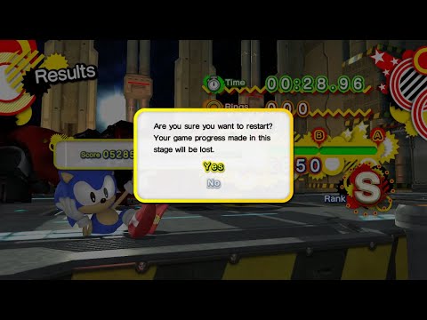 Sonic Generations - Pause Storage Glitch