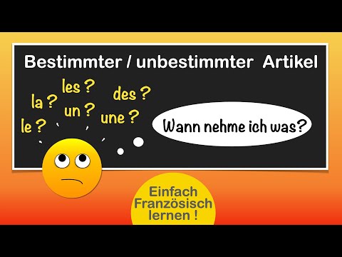 Definite and indefinite articles in French / The difference