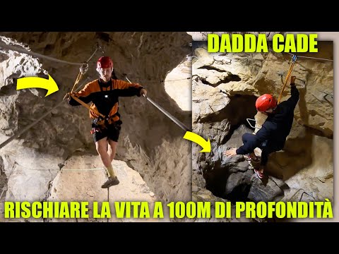 RISCHIARE LA VITA A 100 METRI DI PROFONDITÀ - DADDA SI LASCIA CADERE E RIMANE SOSPESO NEL VUOTO!