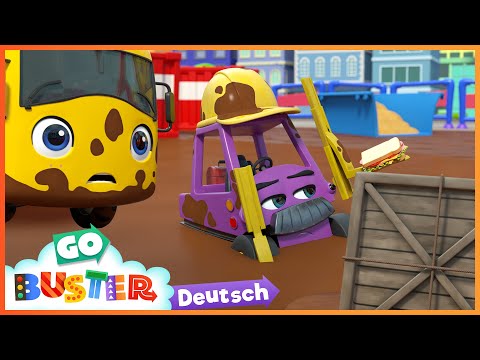 Im Schlamm stecken geblieben! | Entdecken mit GO BUSTER! - Zeichentrickfilme für Kinder