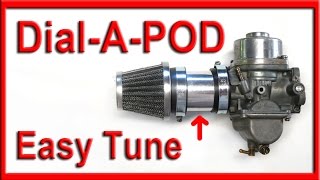 how to easily tune pod filters for motorcycle carburetors with new diy kit