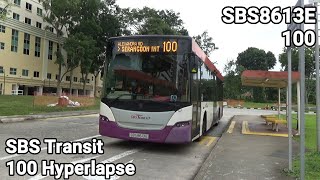 [SBS8613E | K230UB Euro V] SBS Transit Trunk 100 (Direction 1) Hyperlapse