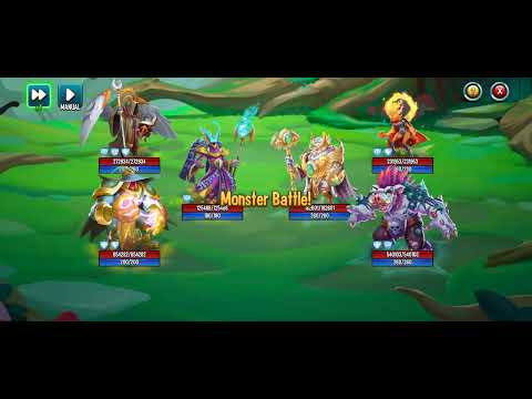 Monster Legends Master Goldfield And Sparkus Rank up Dungeon
