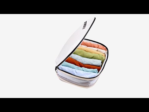 Kelioninis Thule Tulė | Suspaudimo pakavimo kubas Vidutinis | Tvenkinys Pilkas video