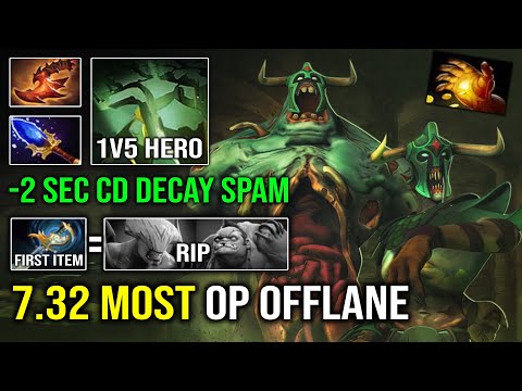 REASON Why Undying is the Most OP Offlane Hero in 7.32 | WTF 1st Item Echo Sabre 2 Sec CD Decay DotA