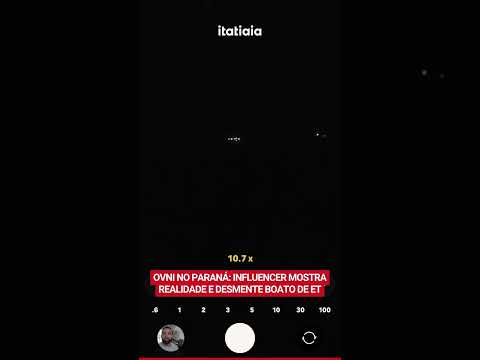OVNI NO PARANÁ: INFLUENCER MOSTRA REALIDADE E DESMENTE BOATO DE ET