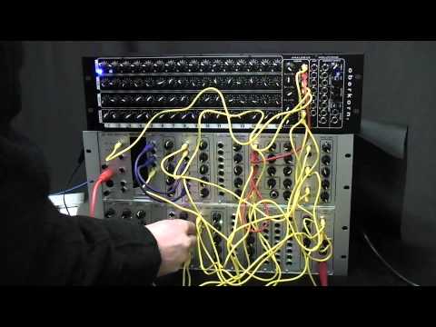 Concussor modular synth and Oberkorn step sequencer