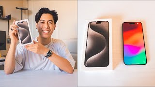 Unboxing iPhone 15 Pro Max - Natural Titanium
