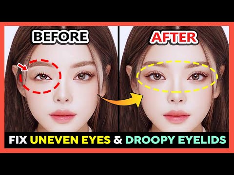 ✨ EXERCISE FIX ASYMMETRICAL EYES | Fix Uneven Eyes, Lift Droopy Eyelids, Make your Eyes Symmetrical