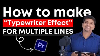 Create a Double-Line Typewriter Effect in Premiere Pro | The Copy Unedited