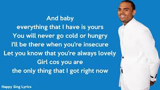 NEXT TO YOU - CRISH BROWN FT. JUSTIN BIEBER (Lyrics)