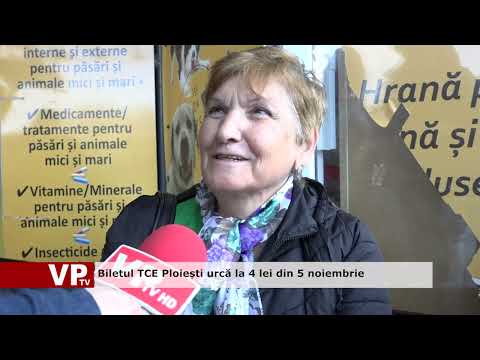 Biletul TCE Ploiești urcă la 4 lei din 5 noiembrie