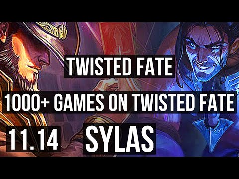 TWISTED FATE vs SYLAS (MID) | 10/1/11, 3.2M mastery, 1000+ games, Legendary | KR Diamond | v11.14