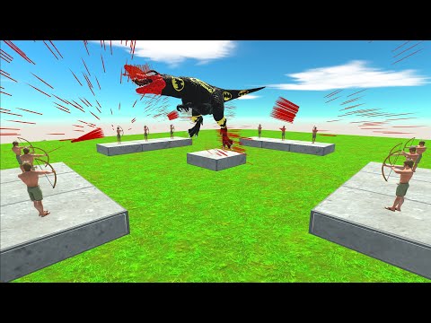 Archie Archer God vs T-Rex Batman - Animal Revolt Battle Simulator