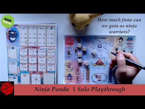 Solo Playthrough | Ninja Panda (A LOT of games bundle on Kickstarter)