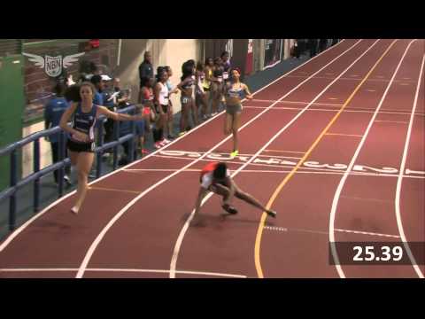 Girls 200m EE Heat 1 - New Balance Nationals Indoor 2013
