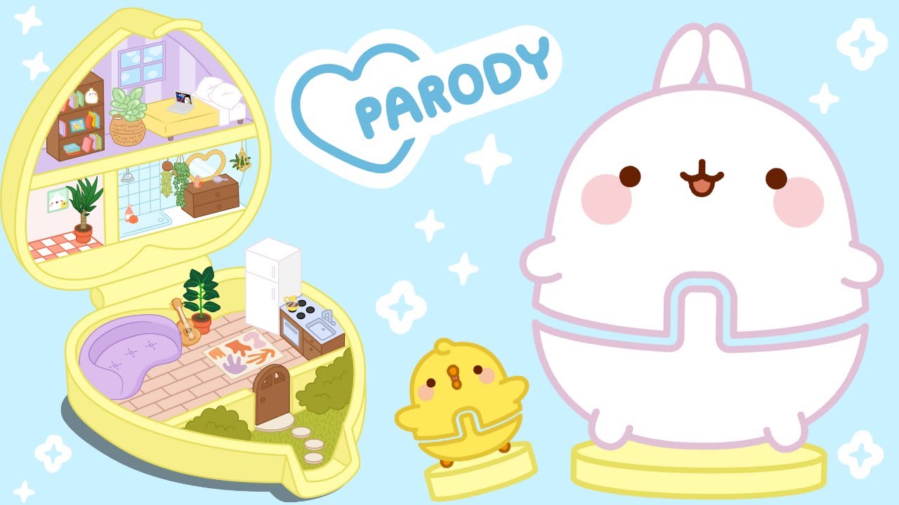 Mini Molang World! 👜✨ Polly Pocket Parody