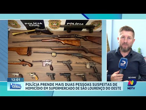 Desdobramento do caso: Polícia prende dois suspeitos de homicídio em São Lourenço do Oeste