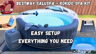 Unboxing + Easy Setup : Bestway Saluspa  Spa + Kokido Spa Kit