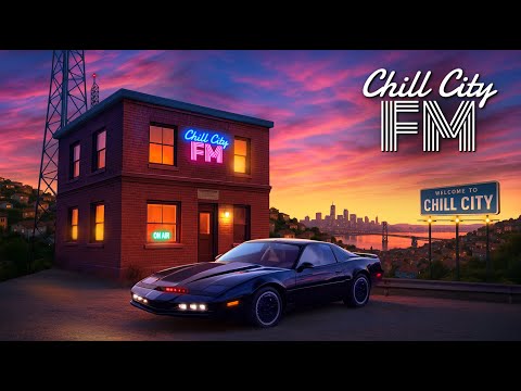 🌙 KNIGHT RIDER Retro Radio | 80s Sunset Ambiance | Retro 80s Rock & Synthwave Vibes
