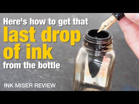 Get that last bit of ink from the bottle (Ink Miser Inkwell review)