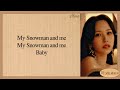 TWICE MINA Snowman Cover (Sia) Lyrics (Melody Project)